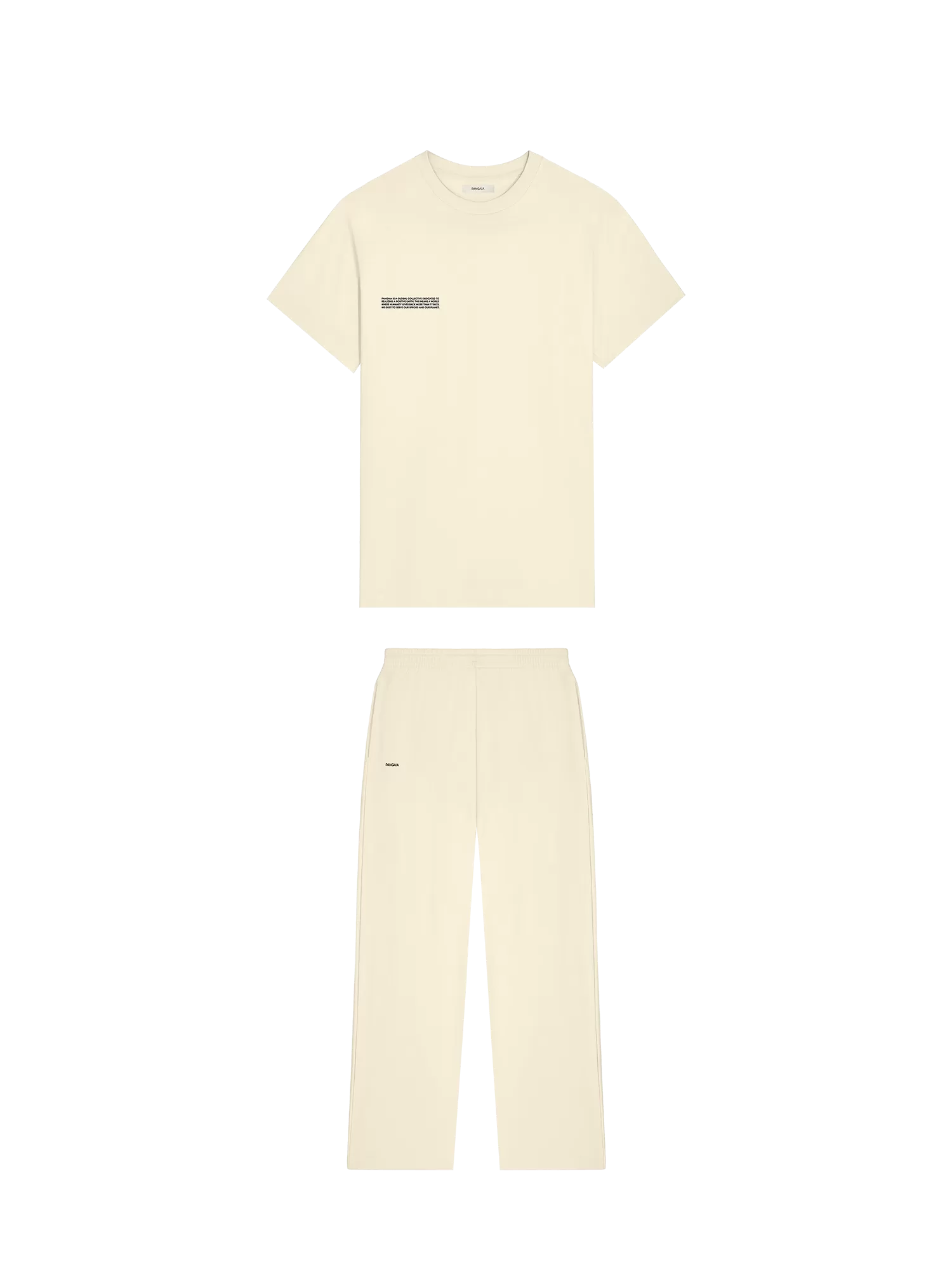 365 Midweight T-shirt and Track Pant Bundle—Travertine Beige