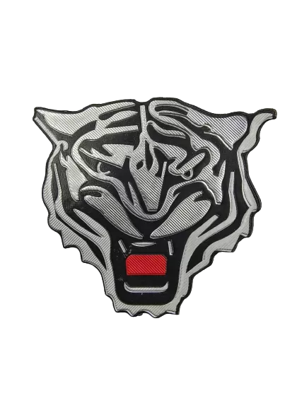 3D Embossed Tiger Face Hot-Fix Patch