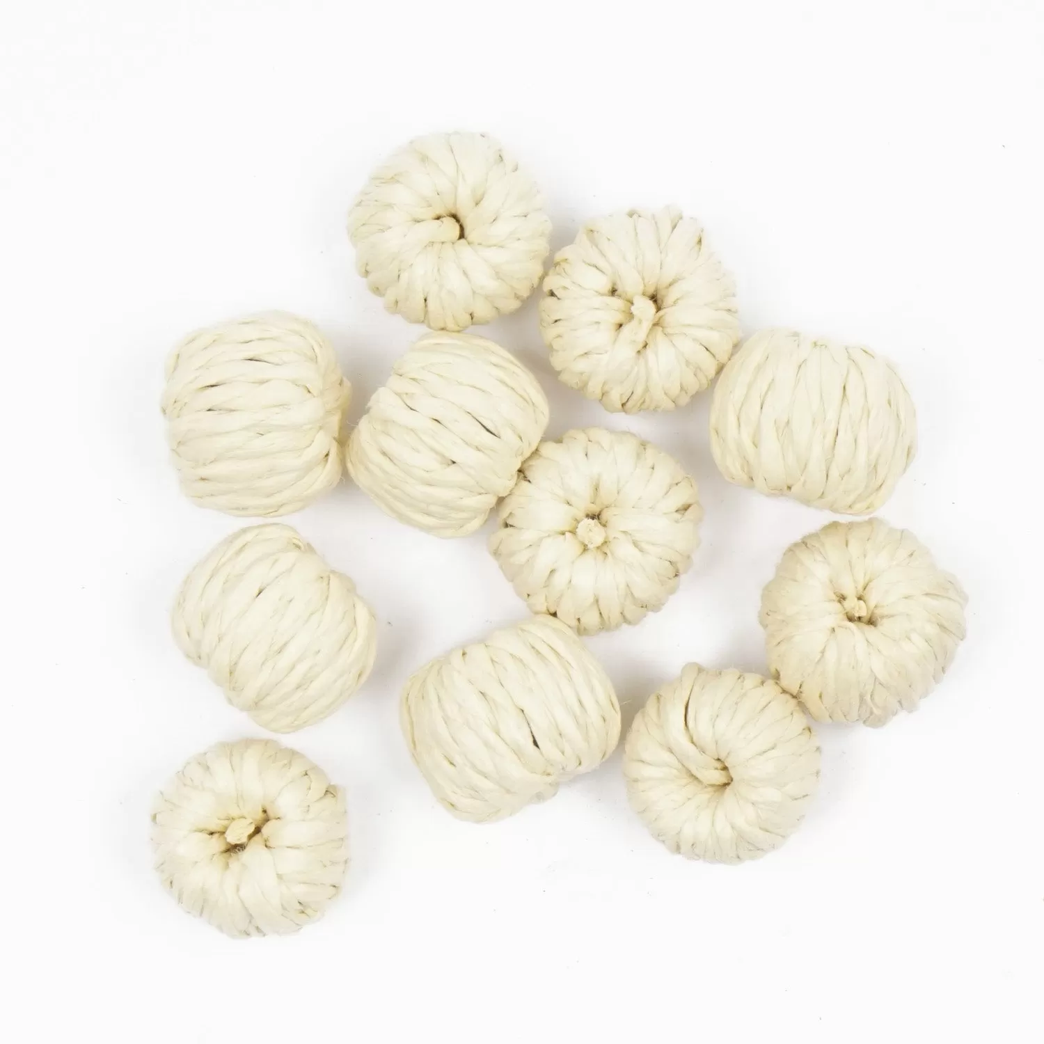 6pcs Natural Rattan Earring Pendant Winding Ball Wooden Straw Charms Handwoven Findings Jewelry Making 103944