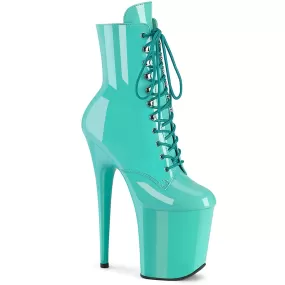 8 Inch Heel FLAMINGO-1020 Aqua Patent