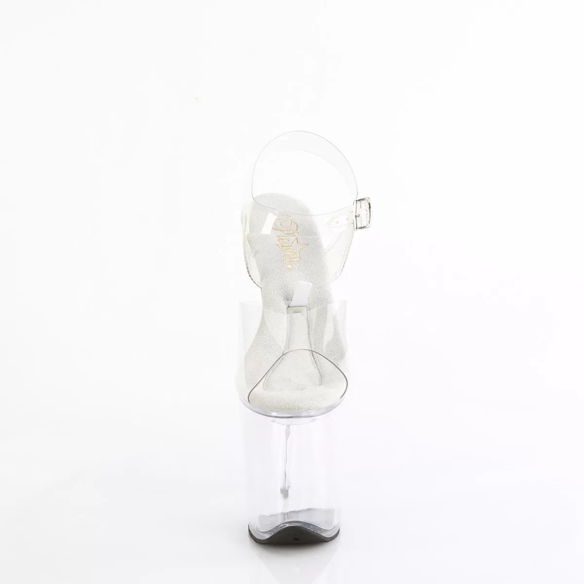 8 Inch Heel TREASURE-808FLA Clear