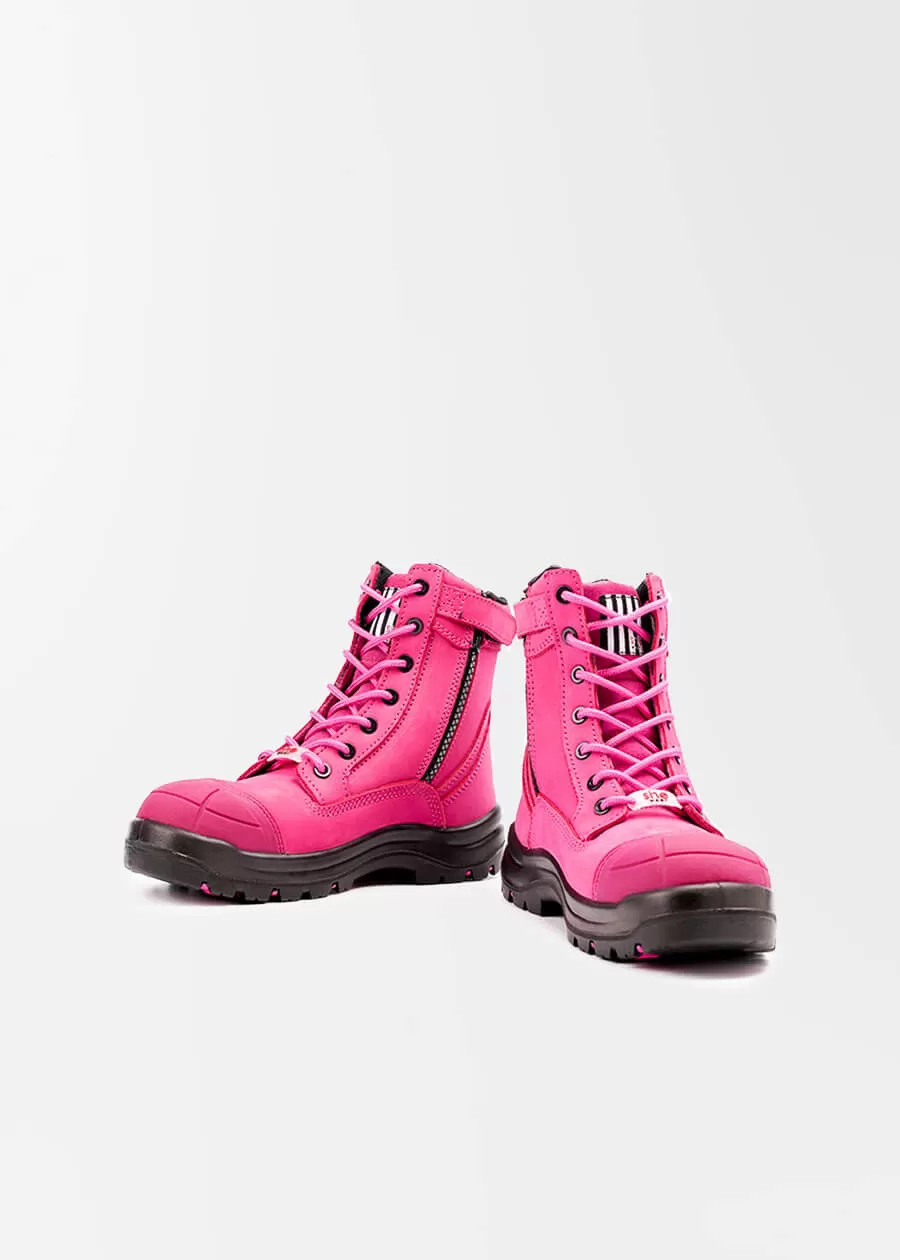 Achieves: womens safety work boots (zip)