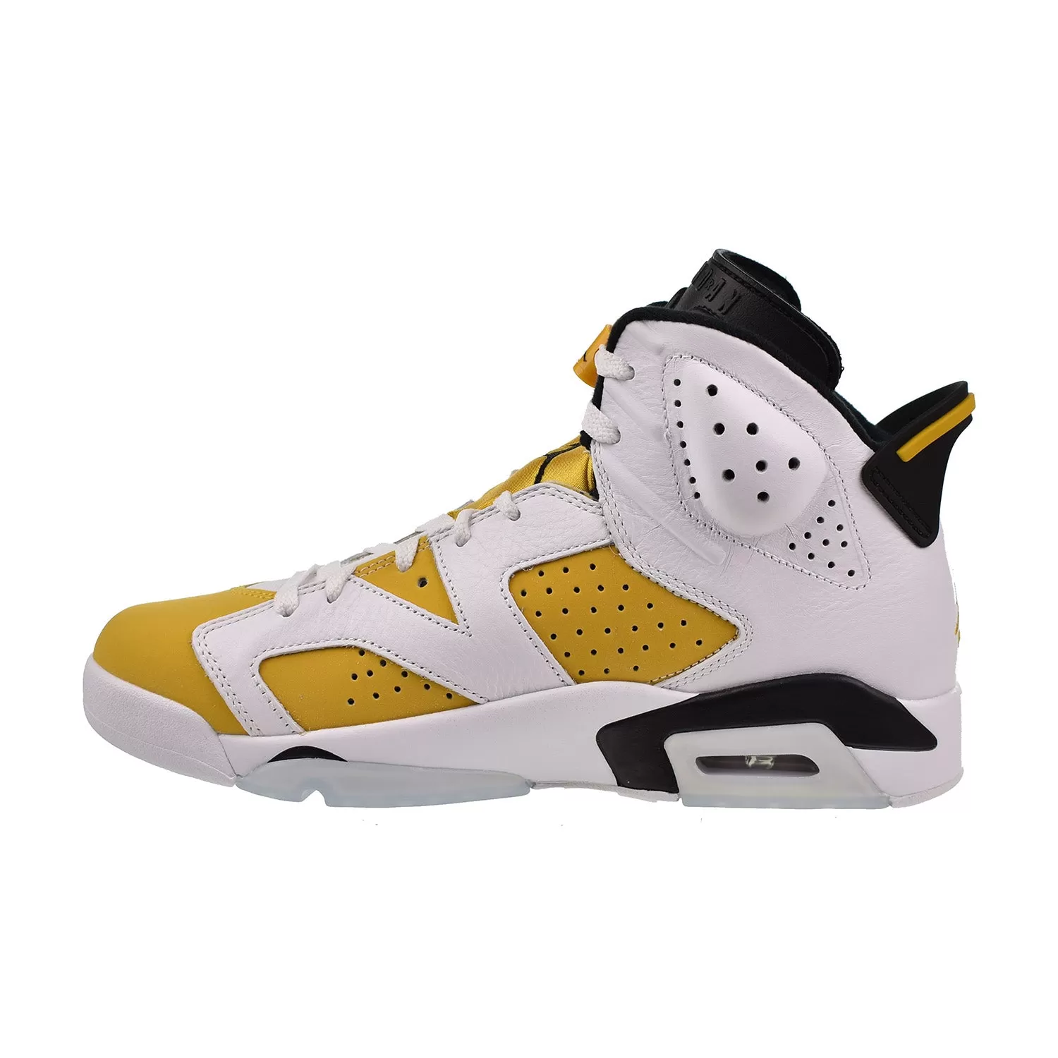 Air Jordan 6 Retro Men's Shoes Yellow Ochre-Black-White