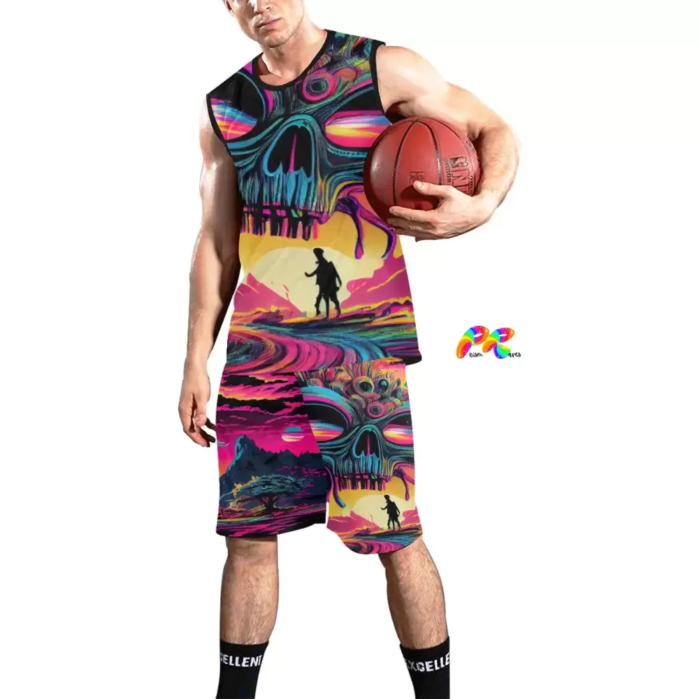 Alien Invasion Men's Rave Shorts Set