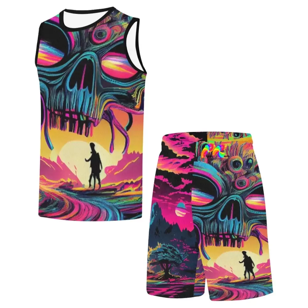 Alien Invasion Men's Rave Shorts Set