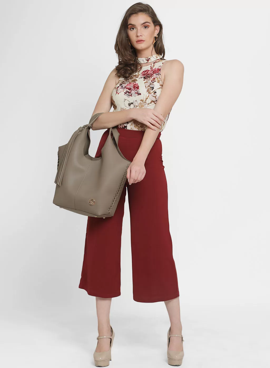 Alison Gold Button Culottes