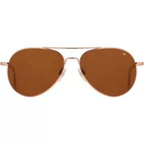 American Optical General Sunglasses | Rose Gold/Nylon Brown