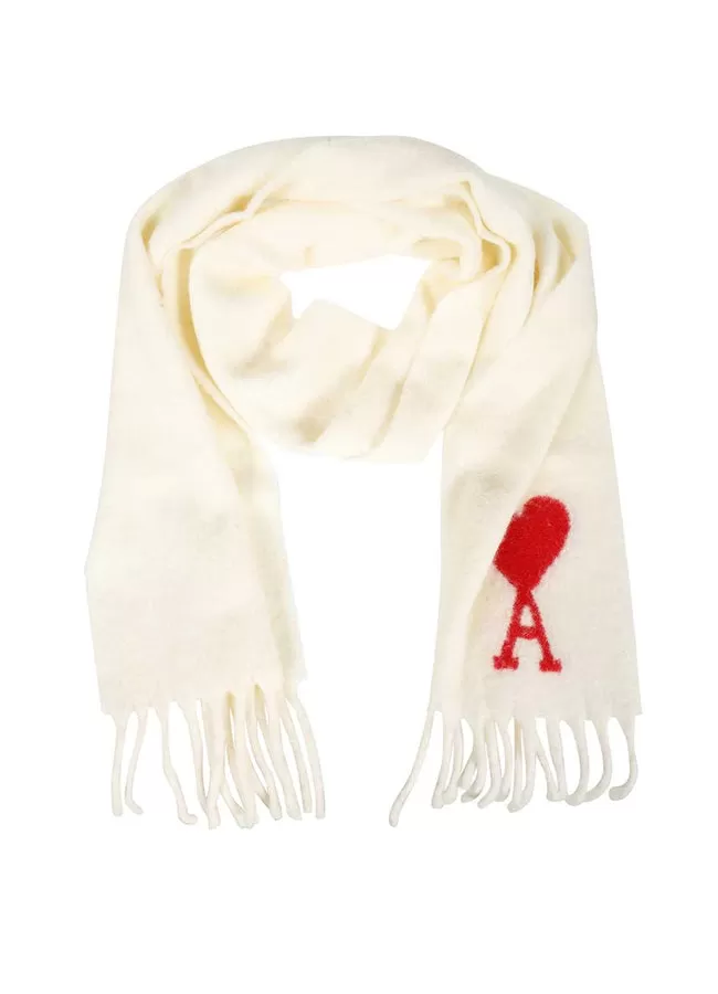 ami Paris Oversized Ami De Coeur Scarf USF409.336