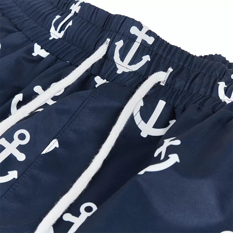 ANCHOR TROPICAL PRINTED 5'' INSEAM INSEAM SWIM TRUNKS