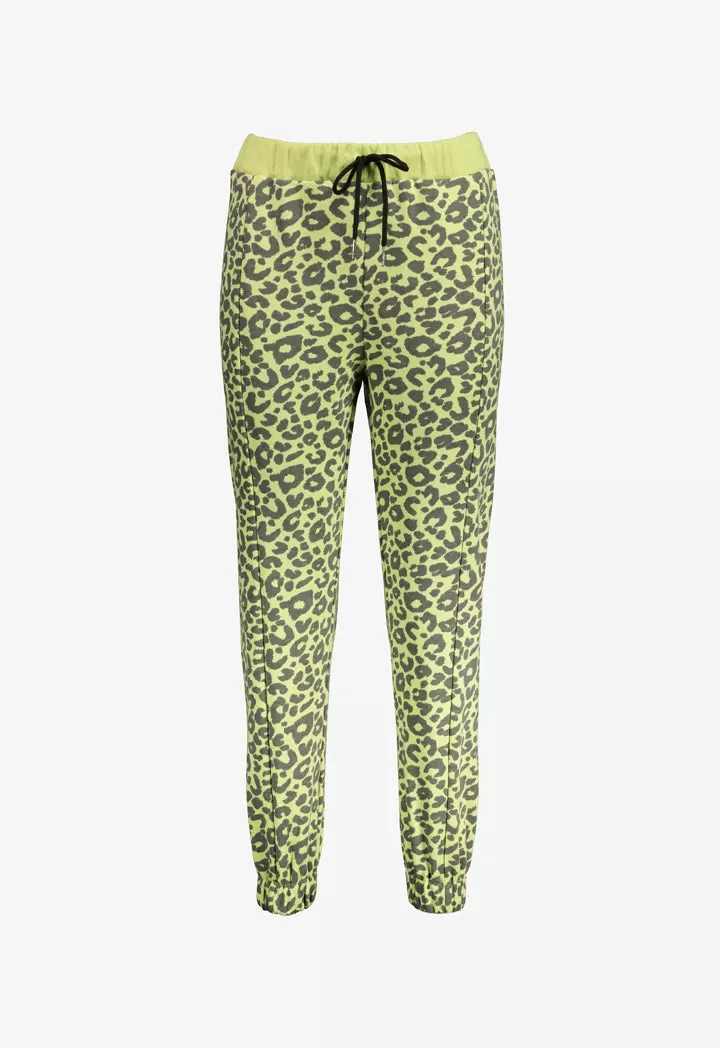 Animal Print Jogger Pants