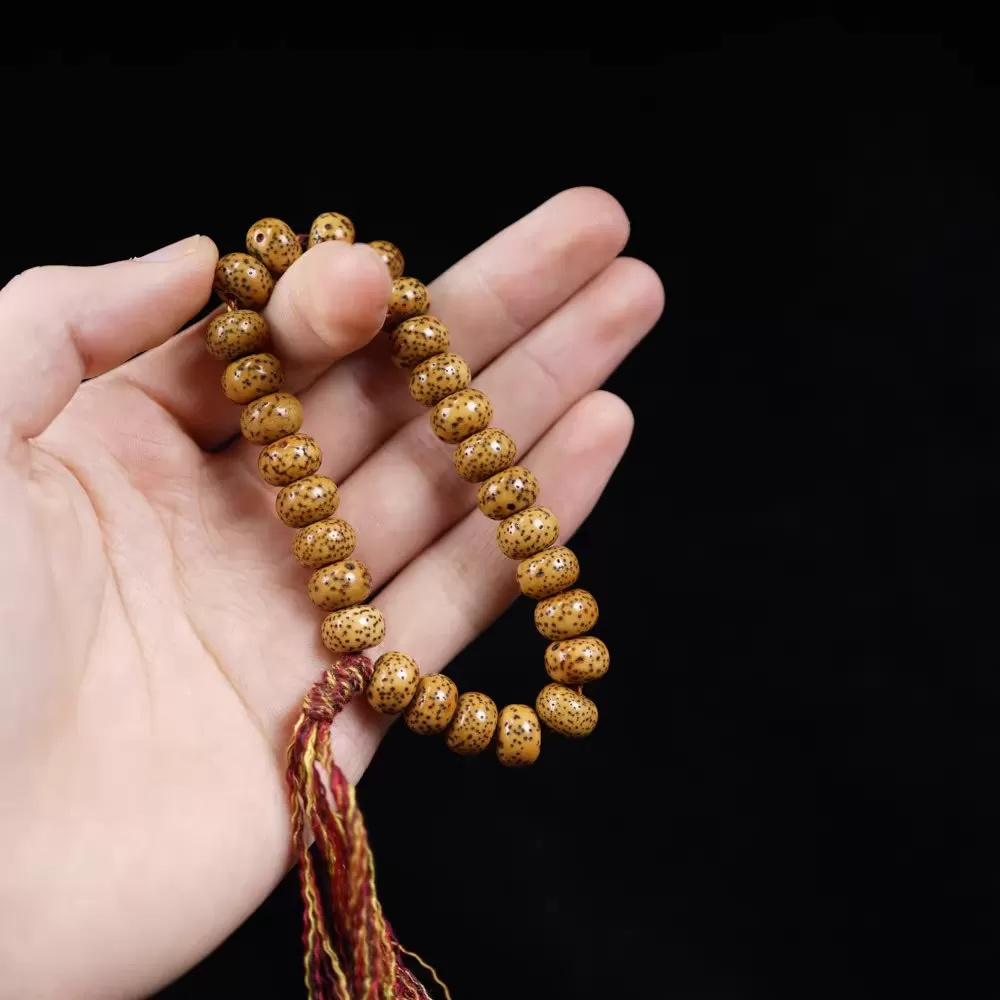 Antique Tibetan Red Lotus Seed Mala