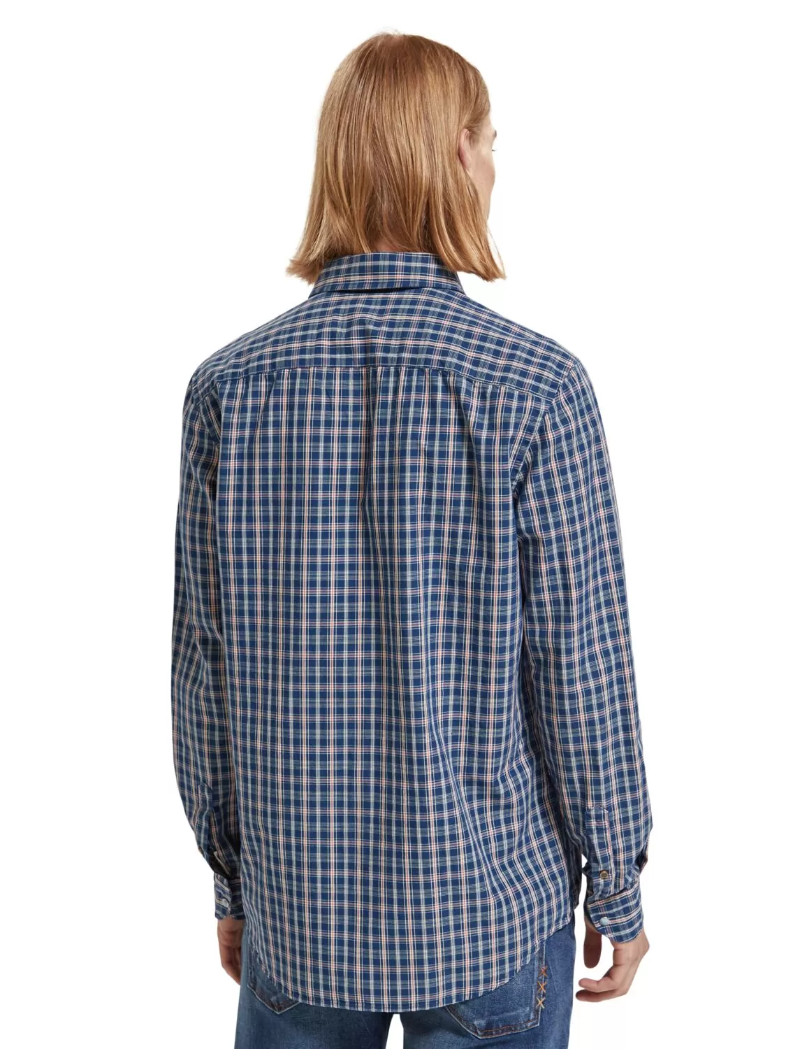 Archive Minimal Check Shirt | Blue Red Check