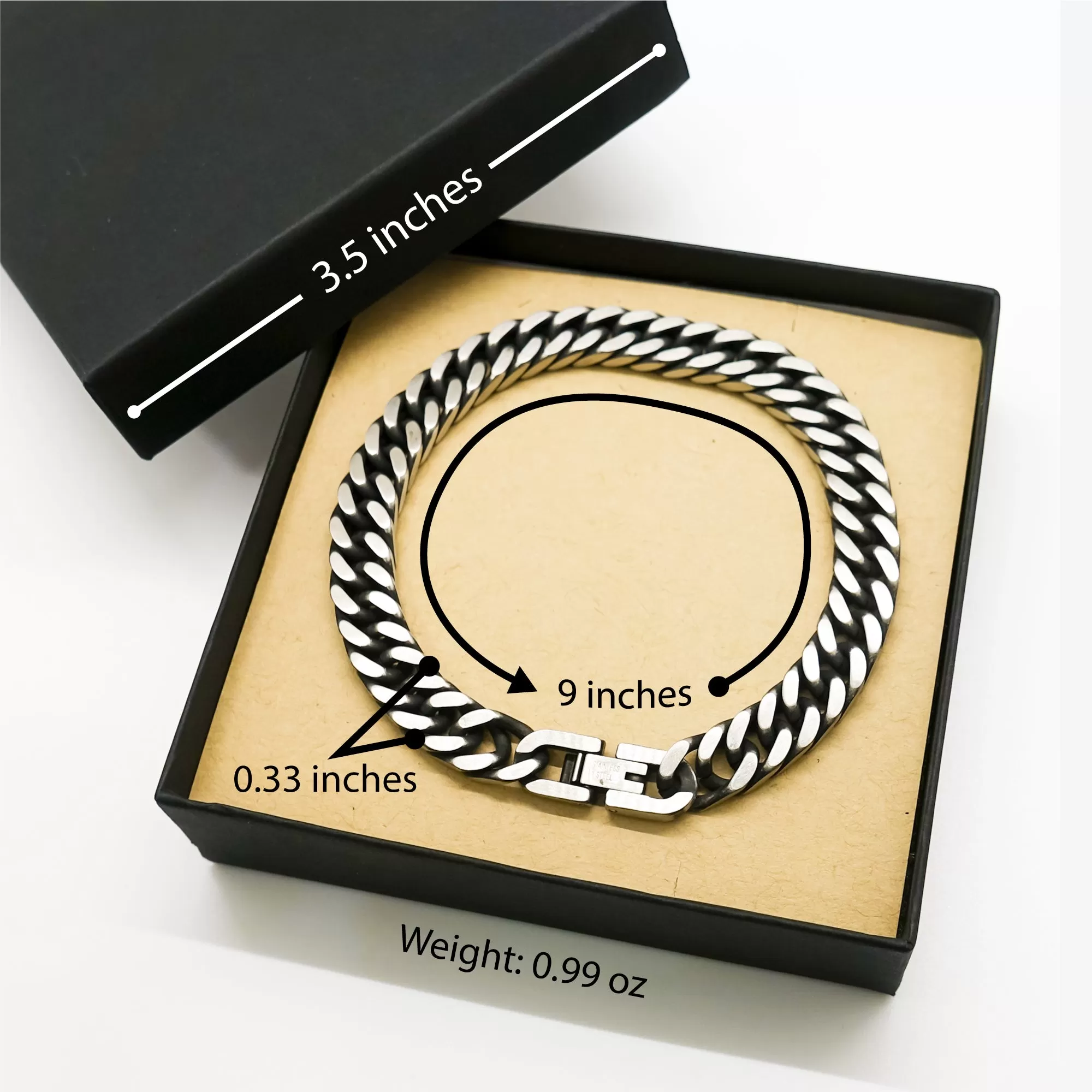 Auntie Gift. Birthday Meaningful Gifts for Auntie, To me You are the World. Standout Appreciation Gifts, Cuban Link Chain Bracelet with Message Card for Auntie