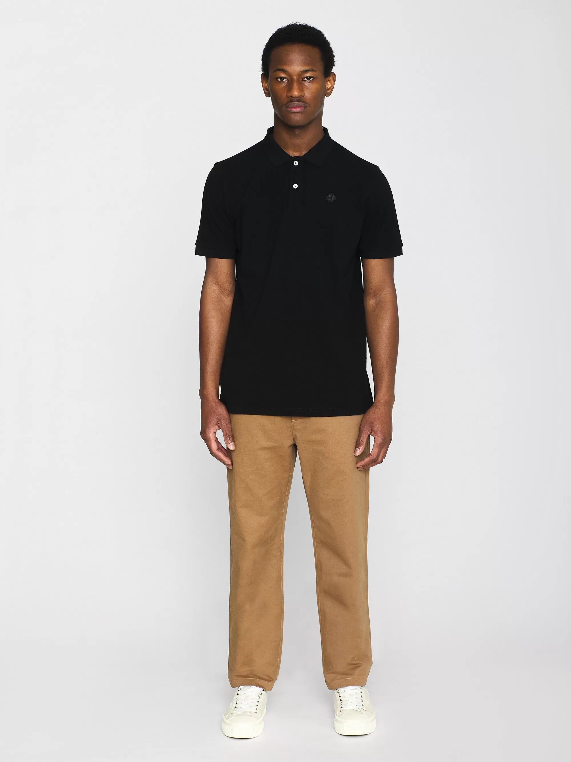 Basic badge polo - Black Jet