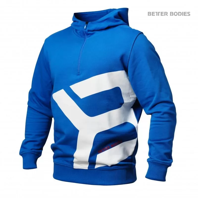 Better Bodies Brooklyn Zip Hood - Strong Blue