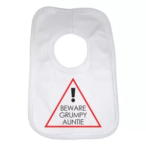 Beware Grumpy Auntie Unisex Baby Bibs