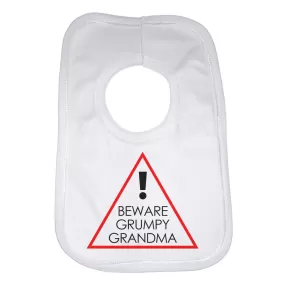 Beware Grumpy Grandma Unisex Baby Bibs