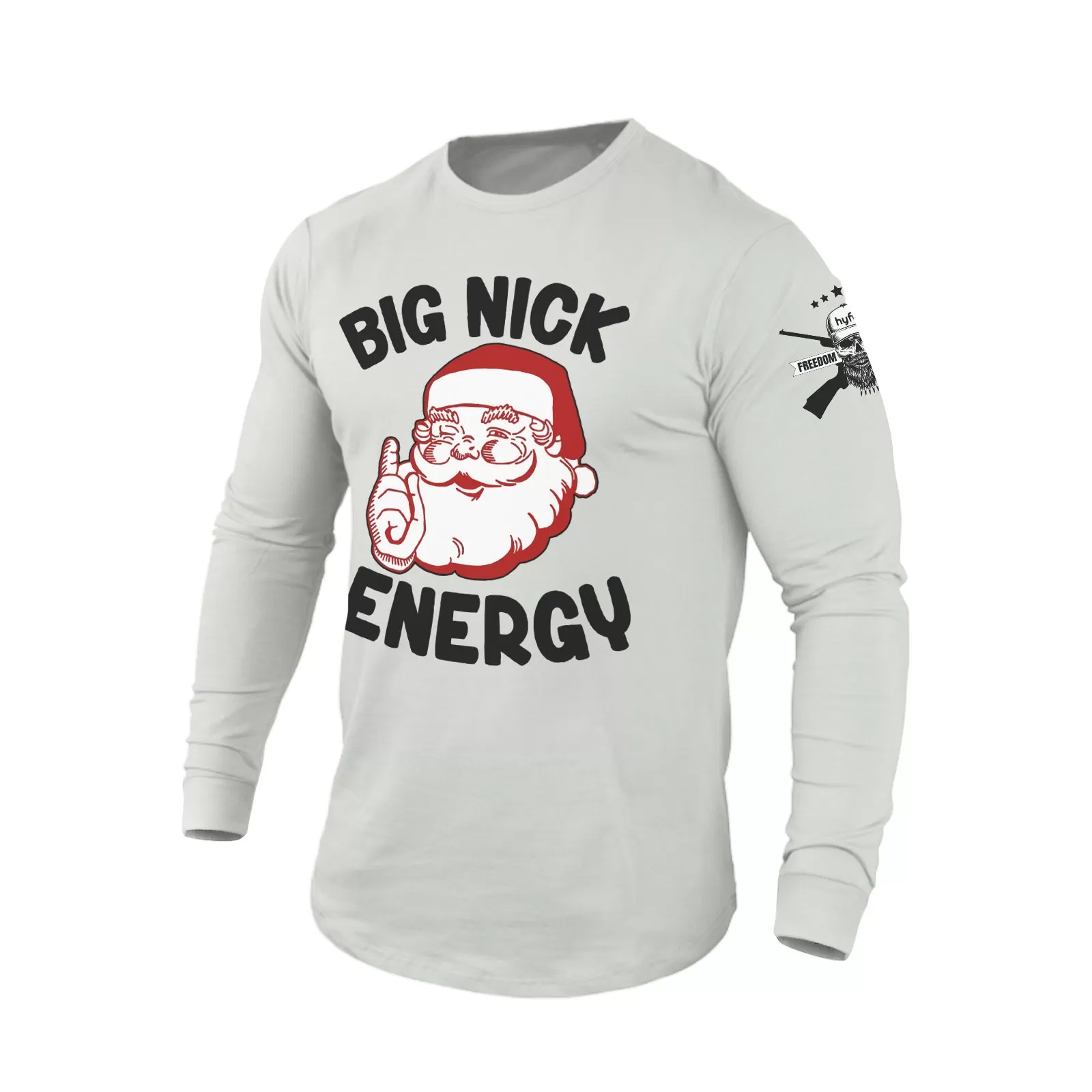 BIG BIG NICK ENERGY 100% COTTON GRAPHIC LONG SLEEVE T-SHIRT