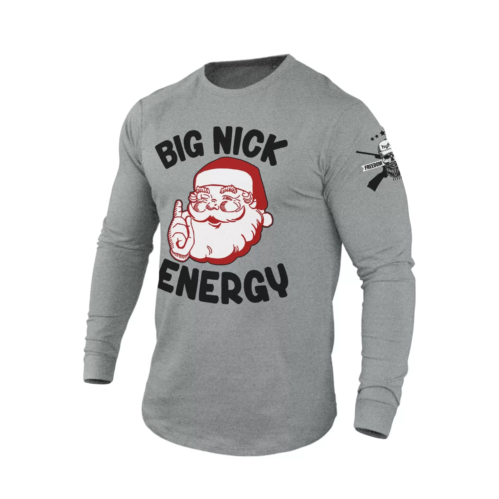 BIG BIG NICK ENERGY 100% COTTON GRAPHIC LONG SLEEVE T-SHIRT