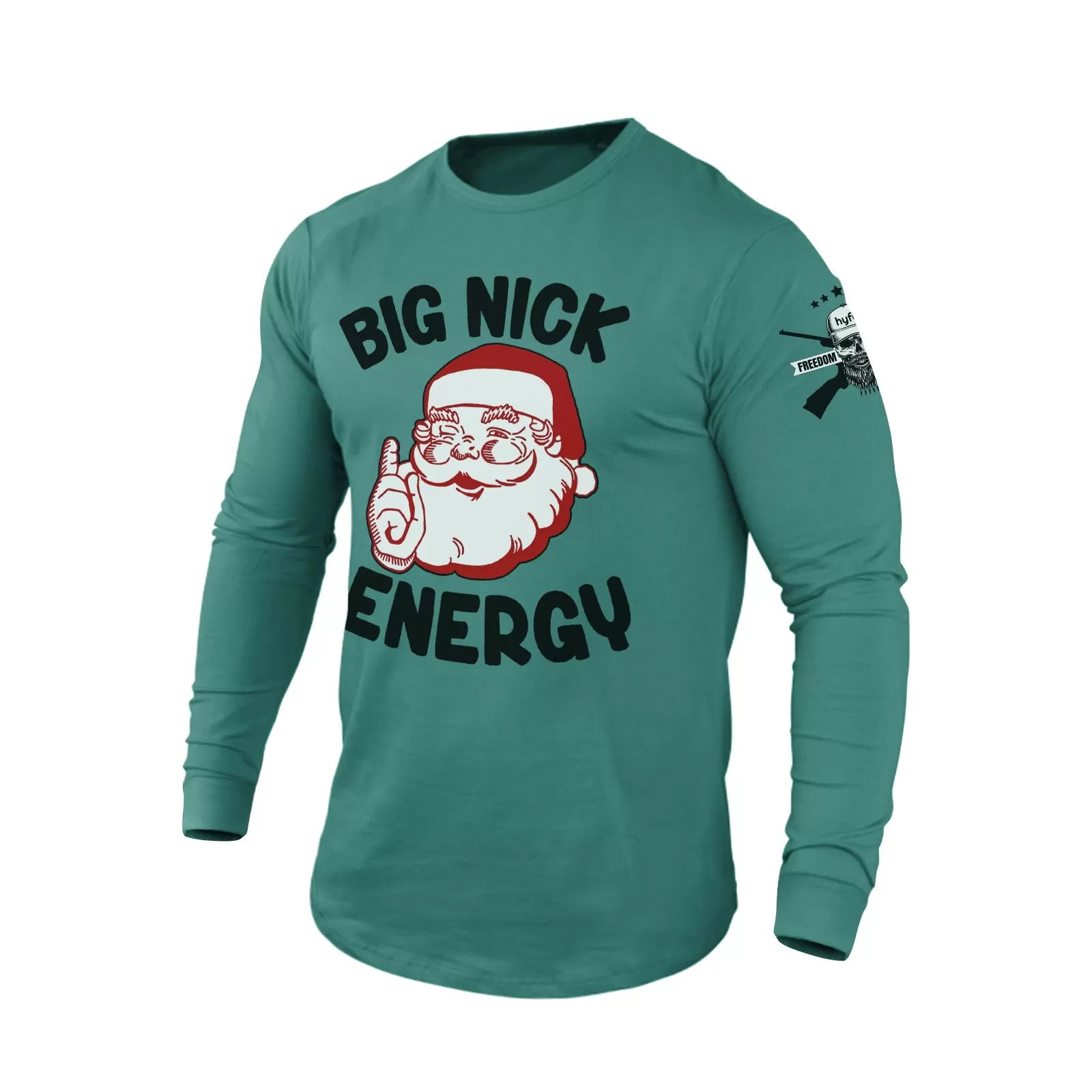 BIG BIG NICK ENERGY 100% COTTON GRAPHIC LONG SLEEVE T-SHIRT