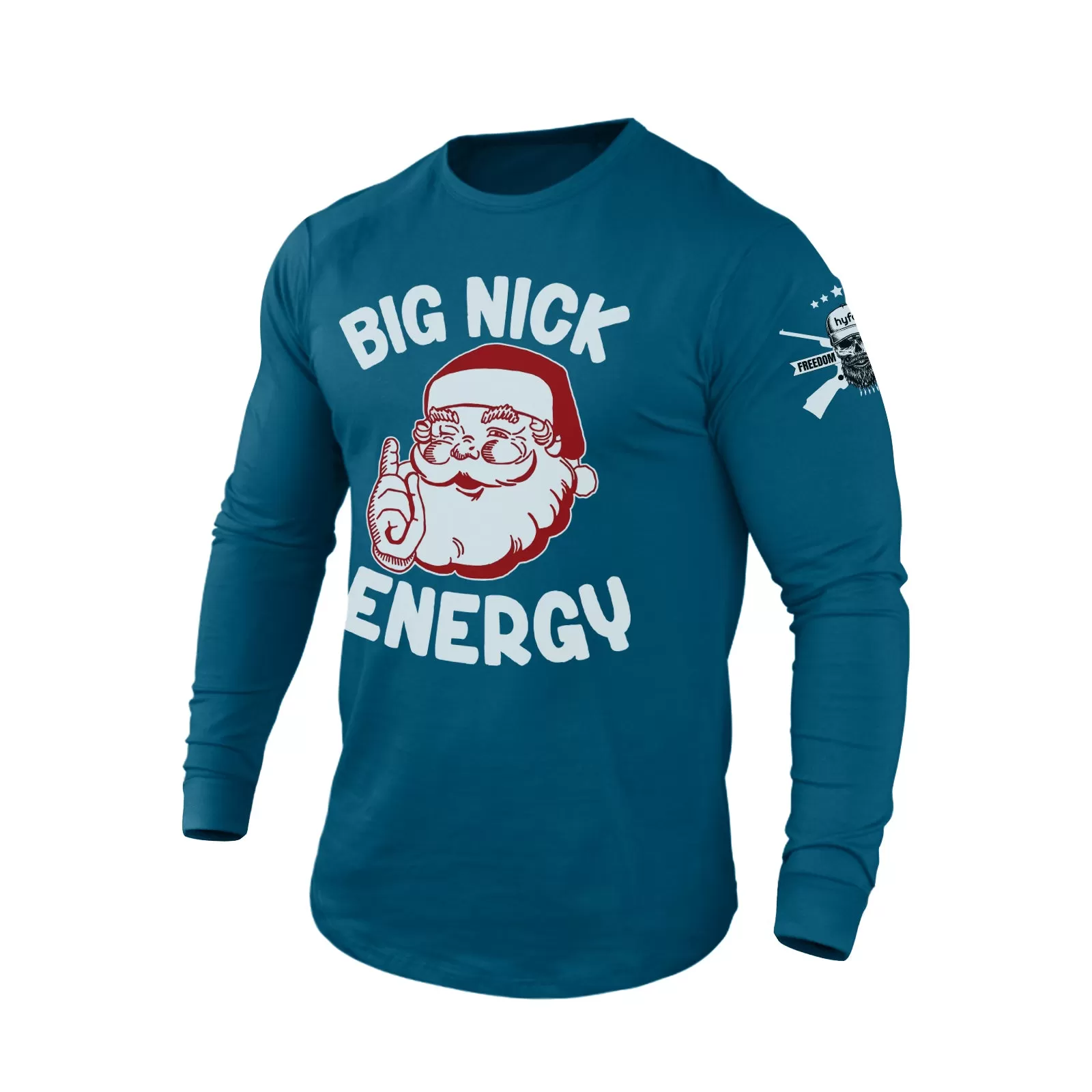 BIG BIG NICK ENERGY 100% COTTON GRAPHIC LONG SLEEVE T-SHIRT