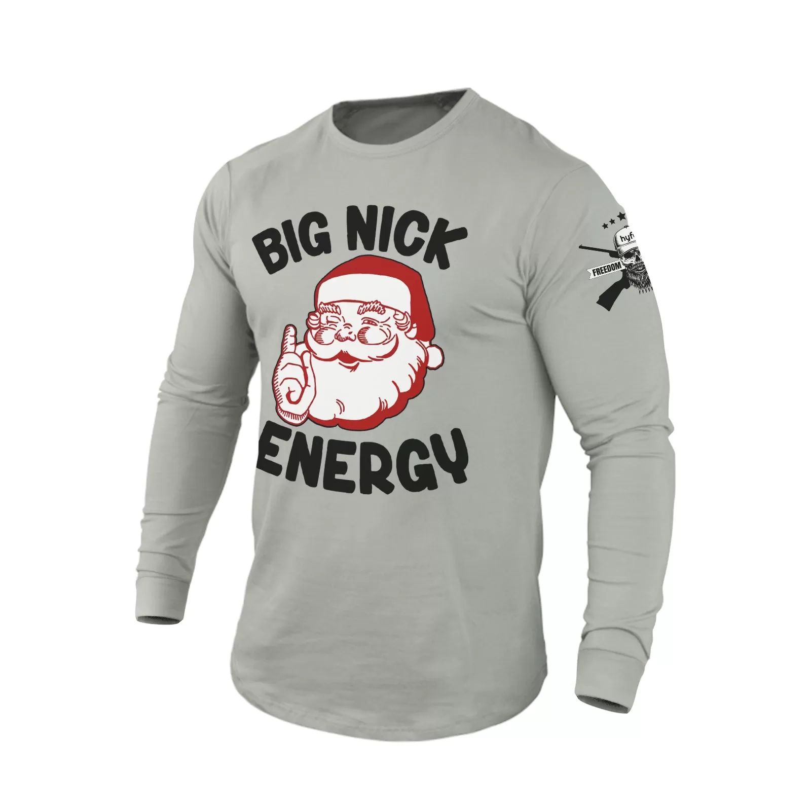 BIG BIG NICK ENERGY 100% COTTON GRAPHIC LONG SLEEVE T-SHIRT