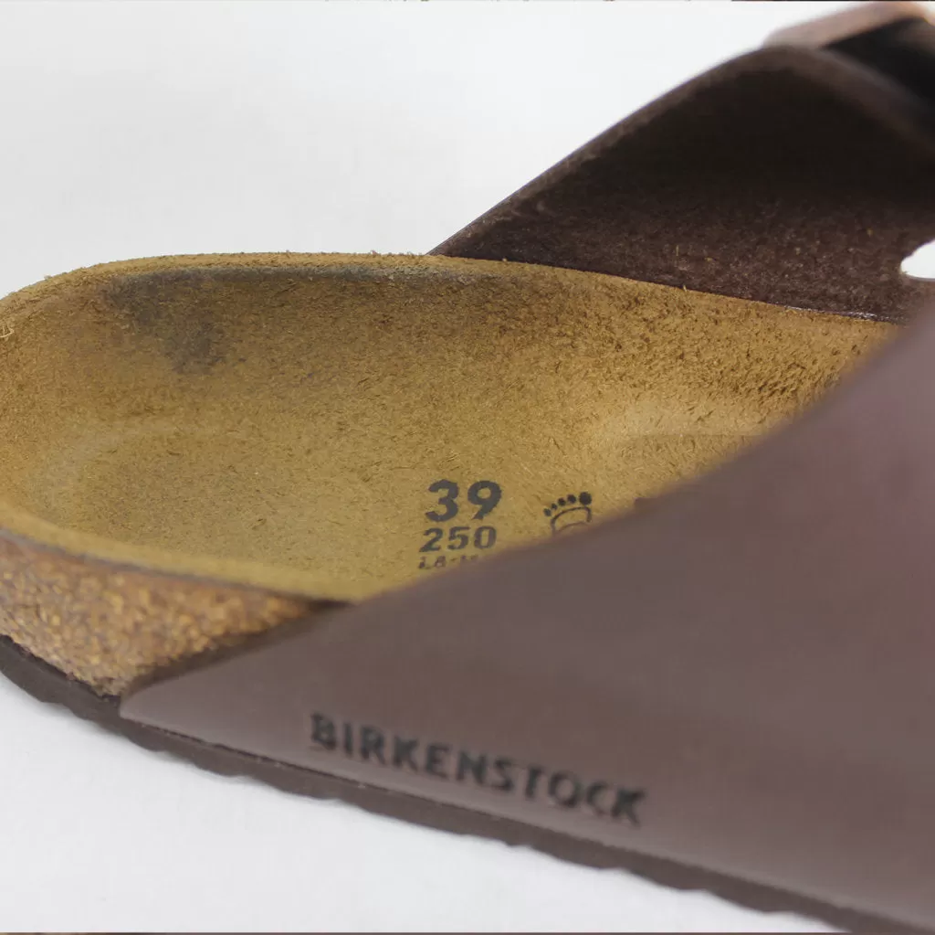 Birkenstock Arizona Dark Brown Synthetic Womens Sandals - UK 5.5