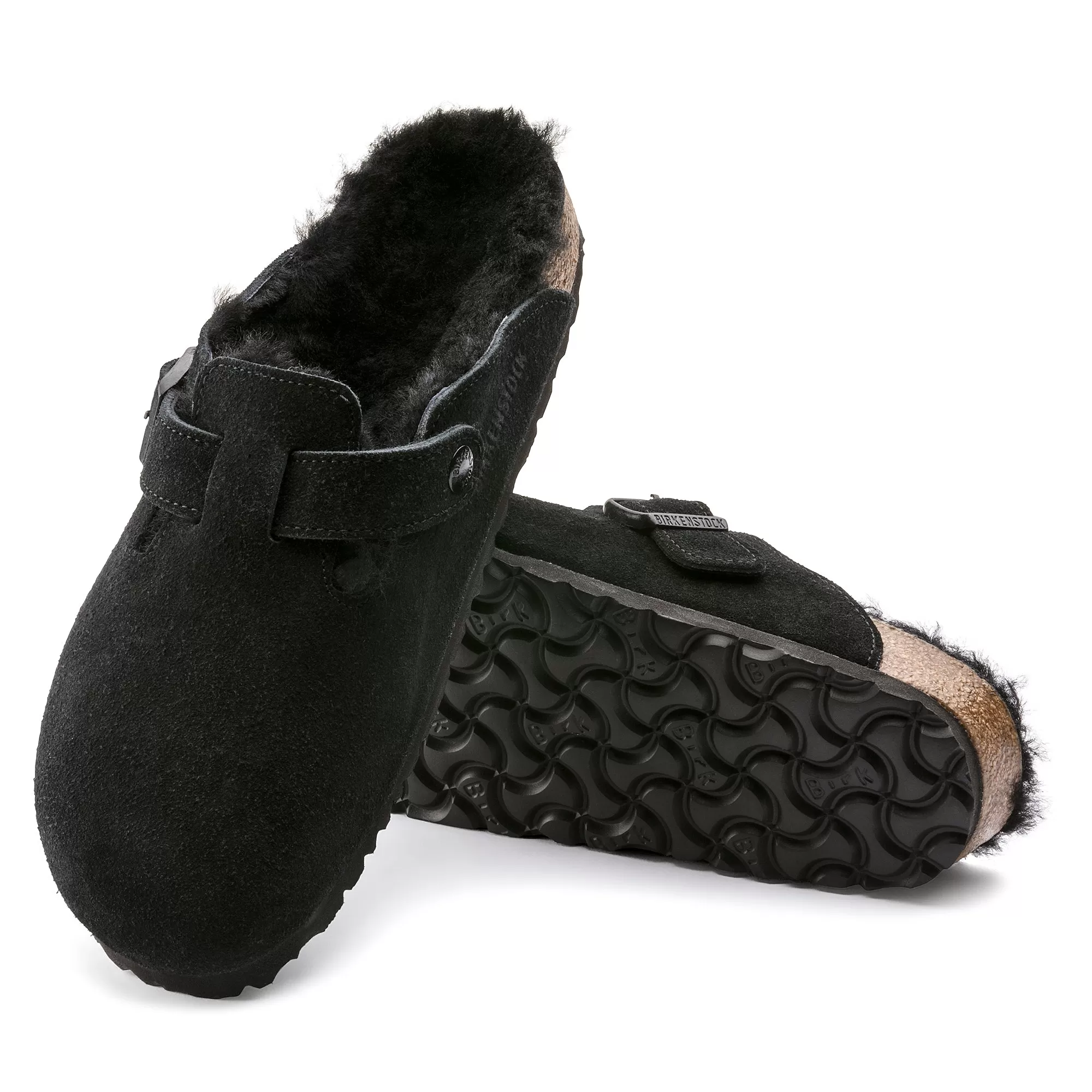 Birkenstock - Boston Shearling Black N 259883