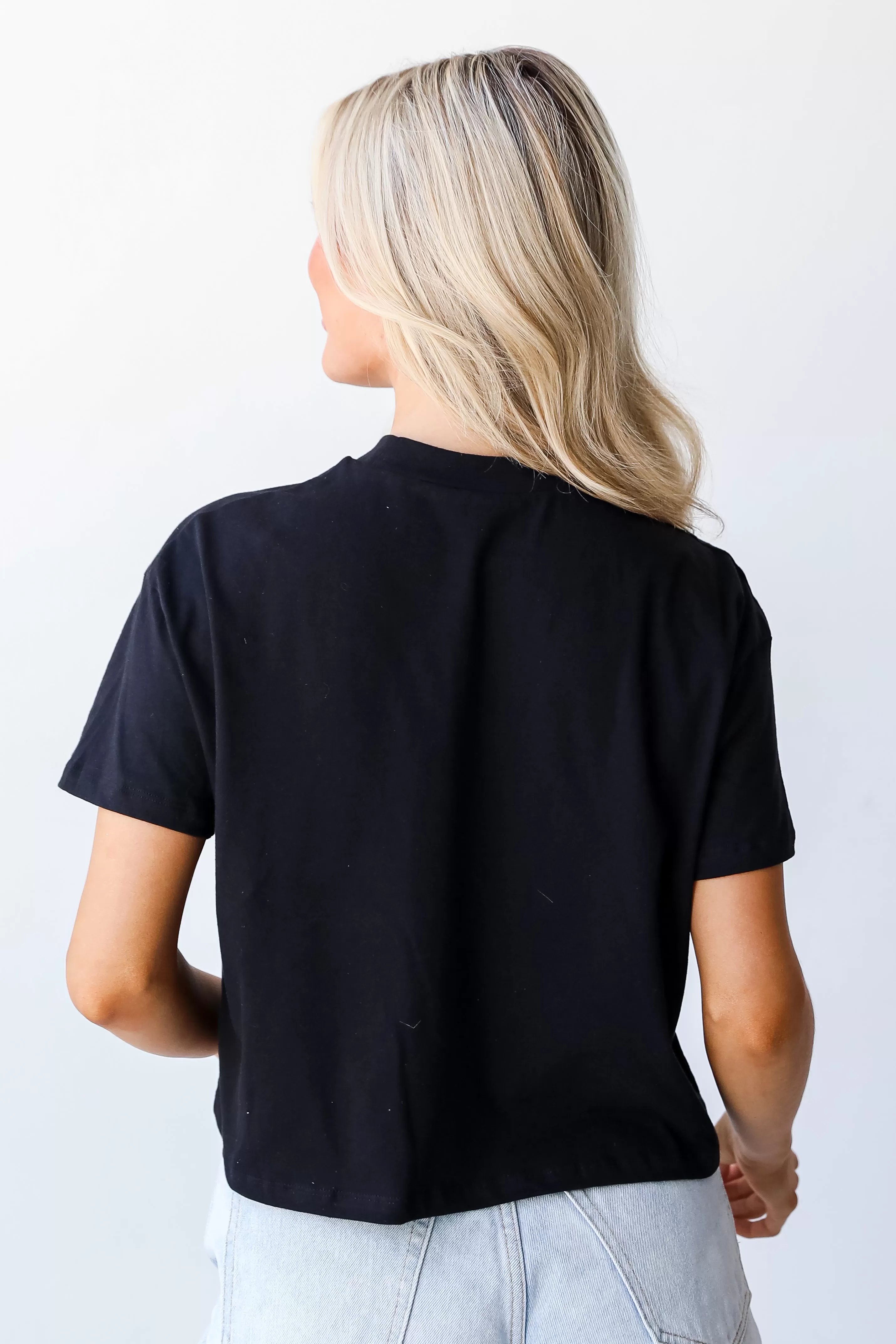 Black Nashville Tennessee Cropped Tee