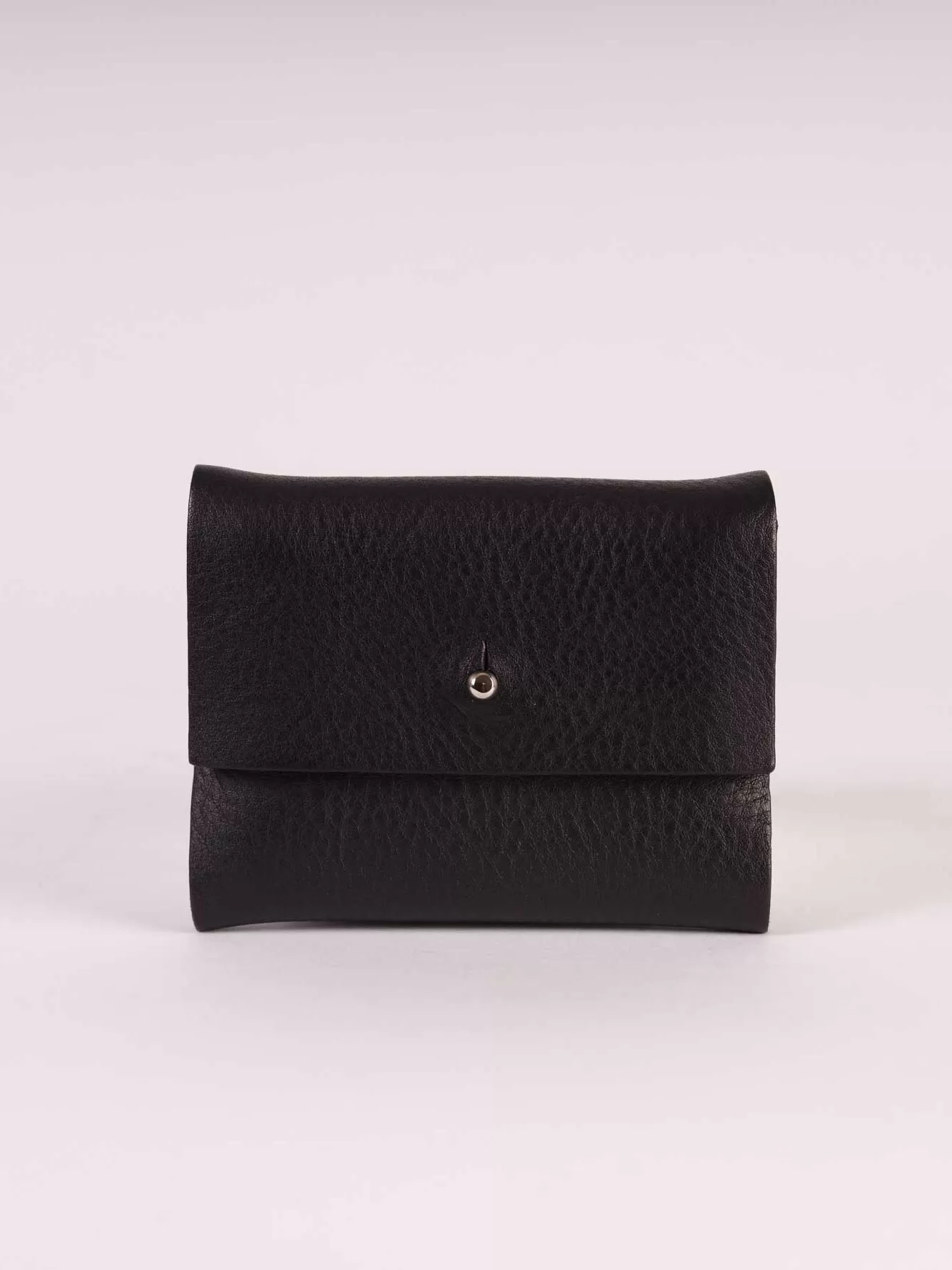 Black Tumbled Leather Wallet