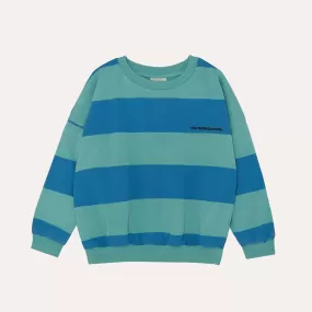 Blue Stripes Oversized Kids Sweatshirt