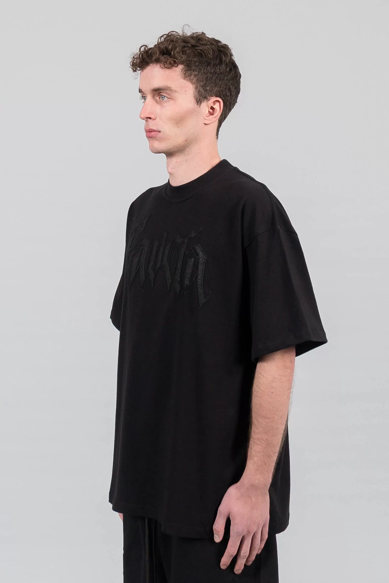 BOLT FLEECE BLACK T-SHIRT