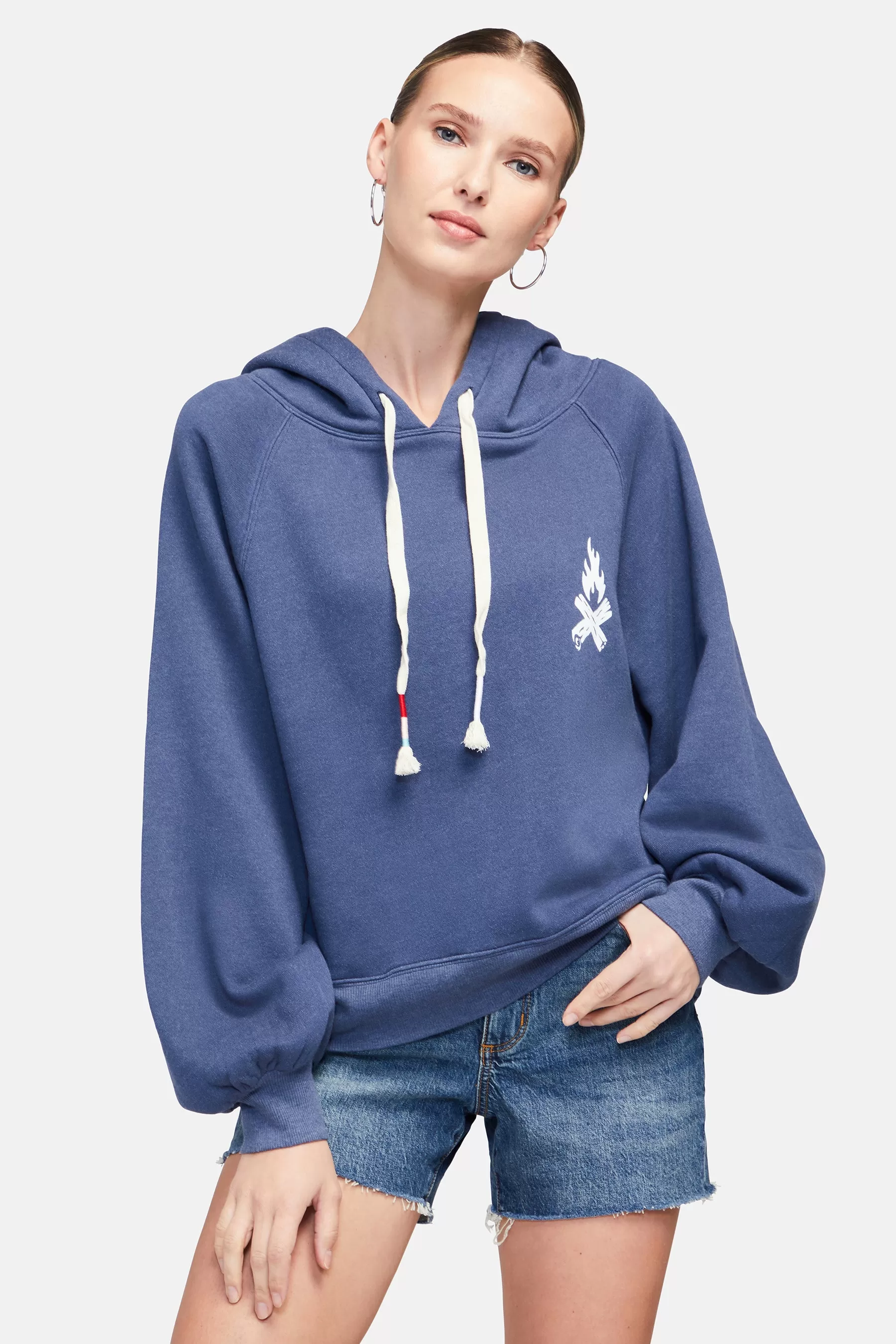 Booze Bonfire Sumo Hoodie | Dress Blues