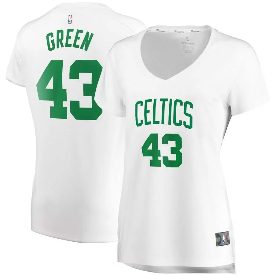 Boston Celtics Javonte Green Fanatics Branded Replica Fast Break Player Association Jersey Womens - White | Ireland X9130J5