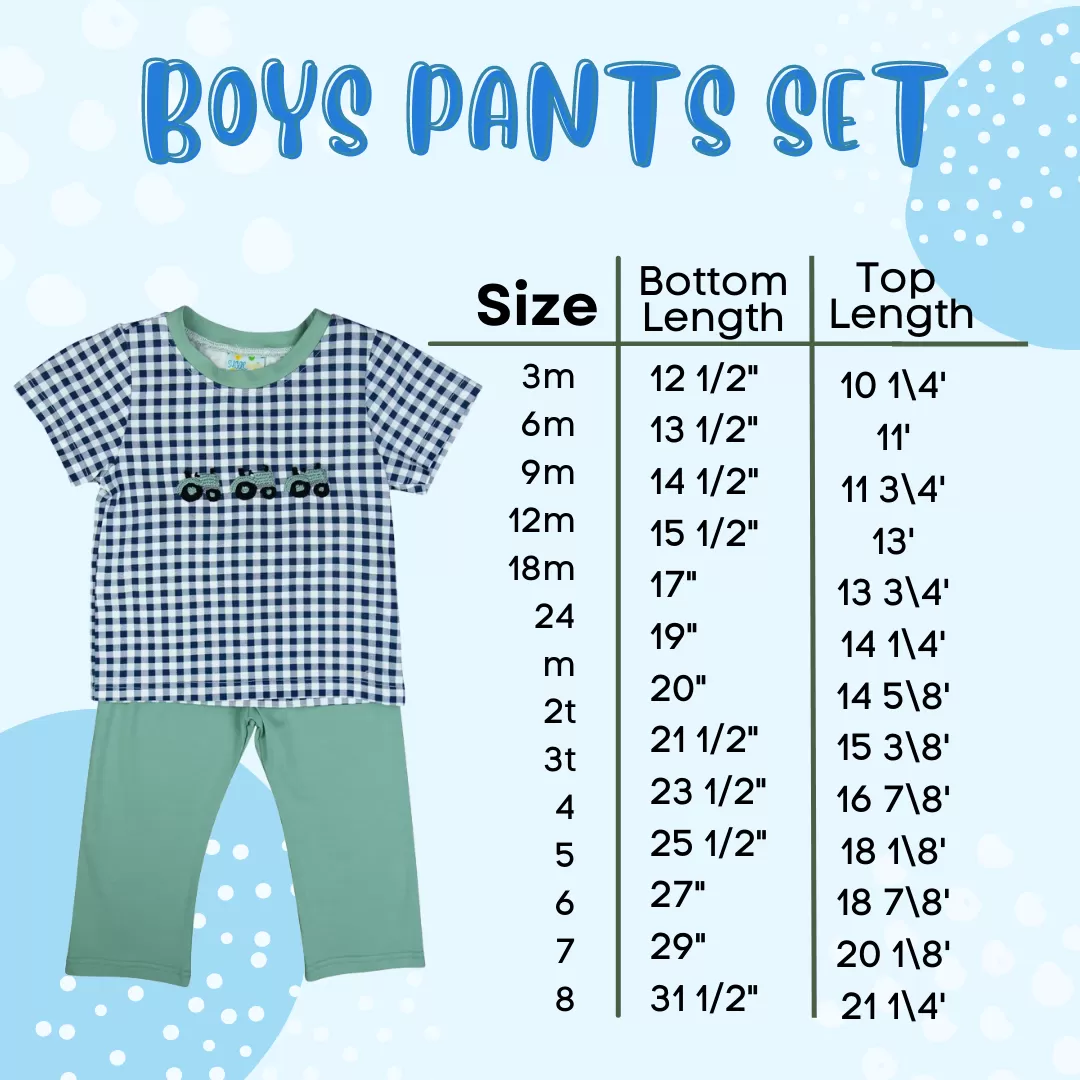 Boys Applique Christmas Tree Jogger Set