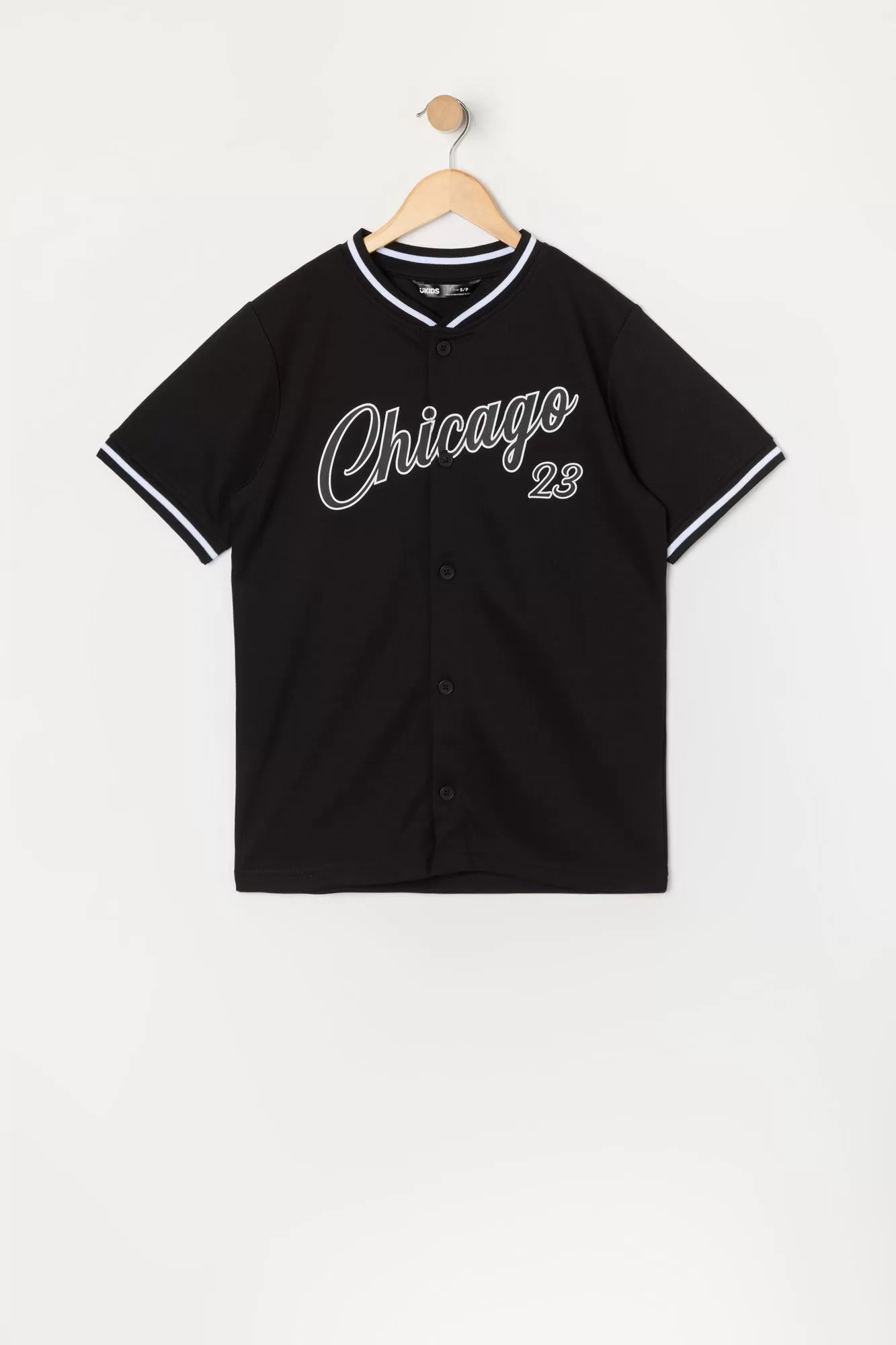 Boys Chicago Graphic Mesh Baseball Jersey