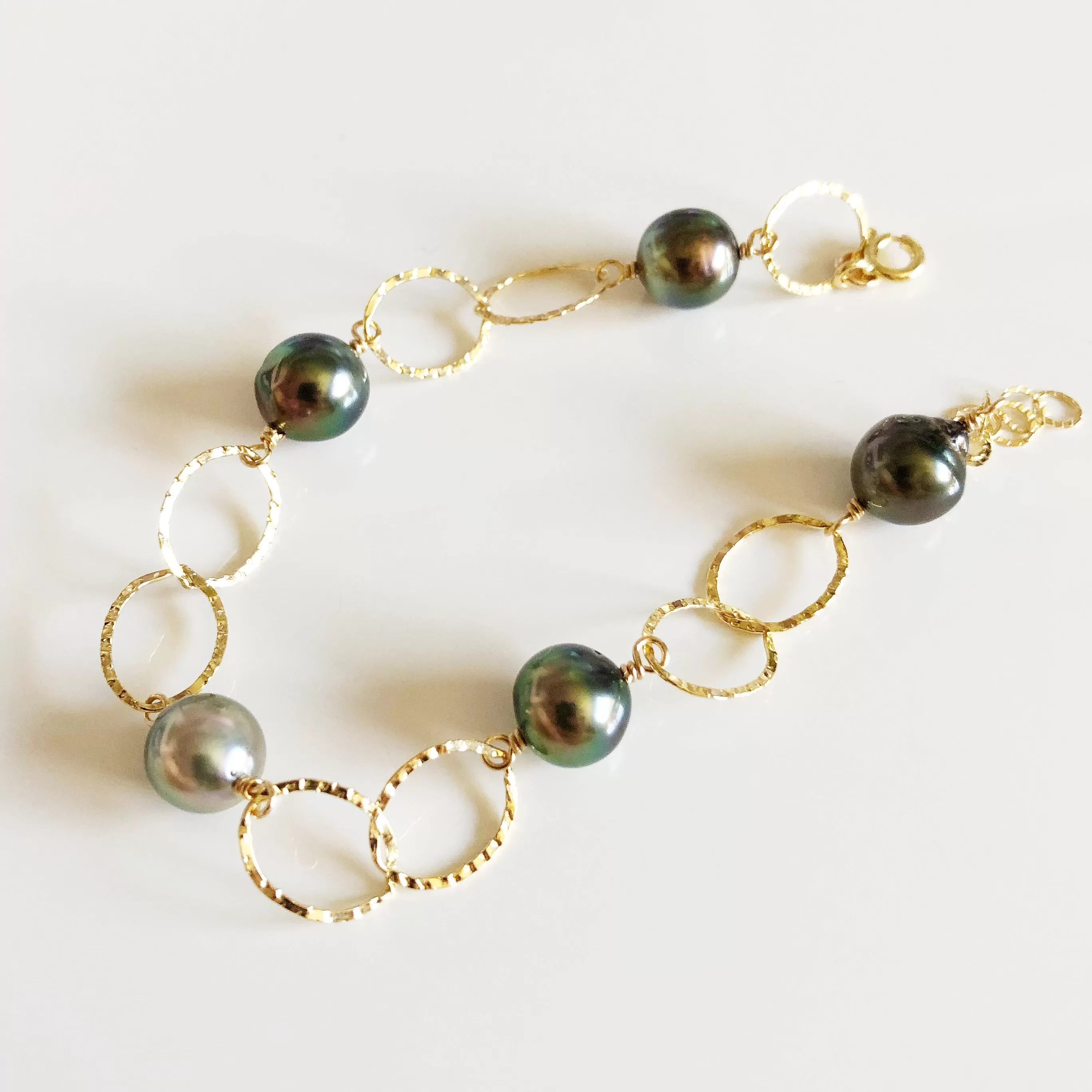 Bracelet ABELLA - Tahitian pearl (B396)