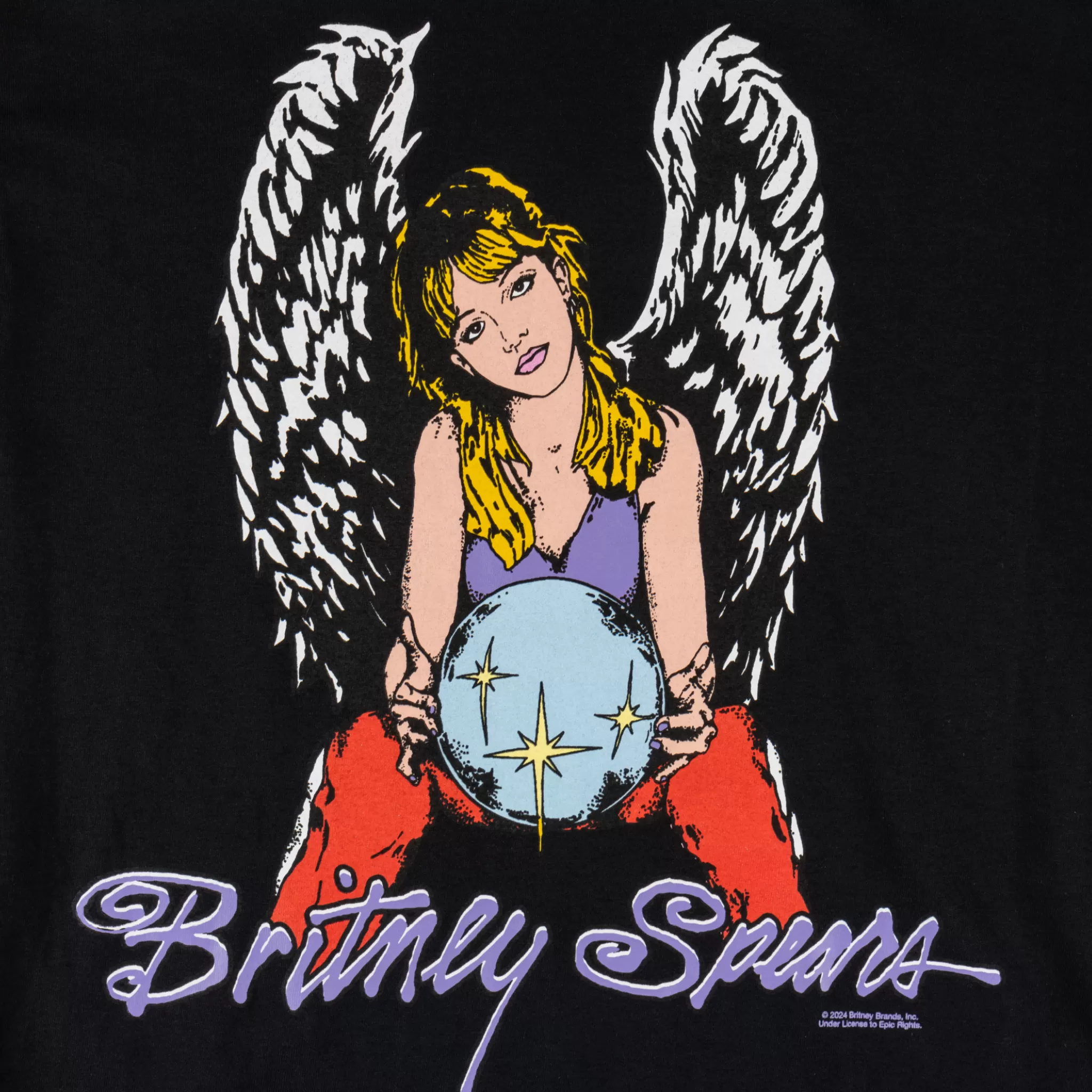 Britney Spears X Welcome - Angel Tee- Black - LIMITED WEB EXCLUSIVE