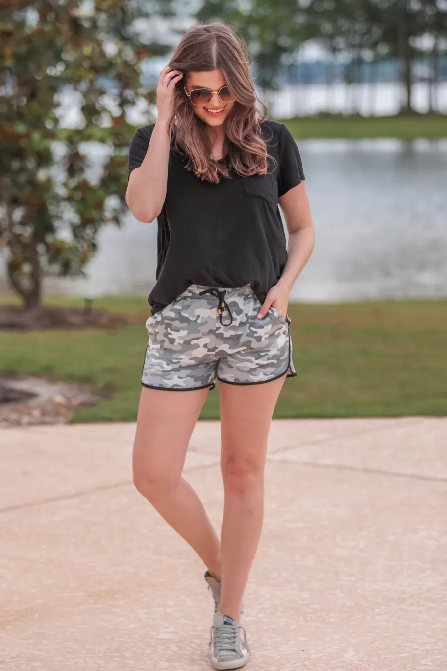 Codie Camo Drawstring Everyday Shorts