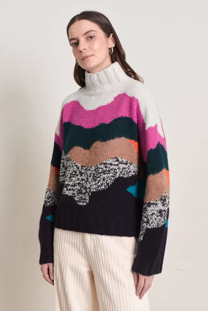 Corrine Multicolor Alpaca Sweater