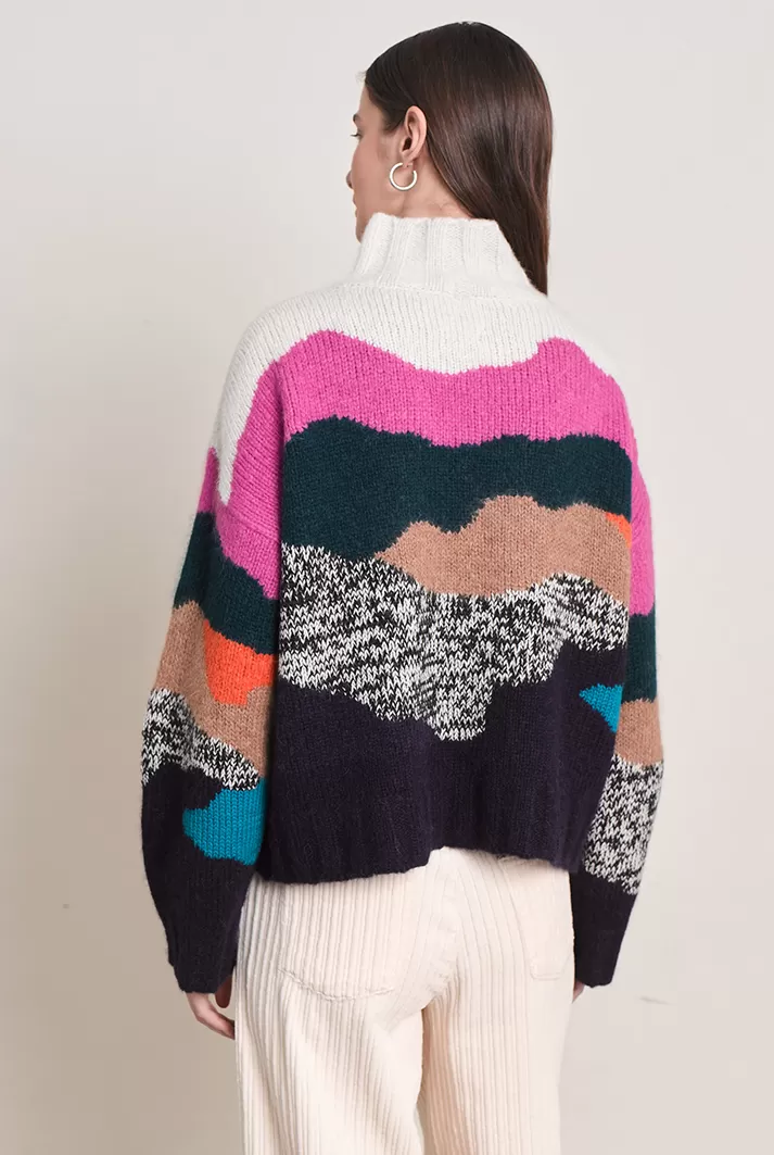 Corrine Multicolor Alpaca Sweater