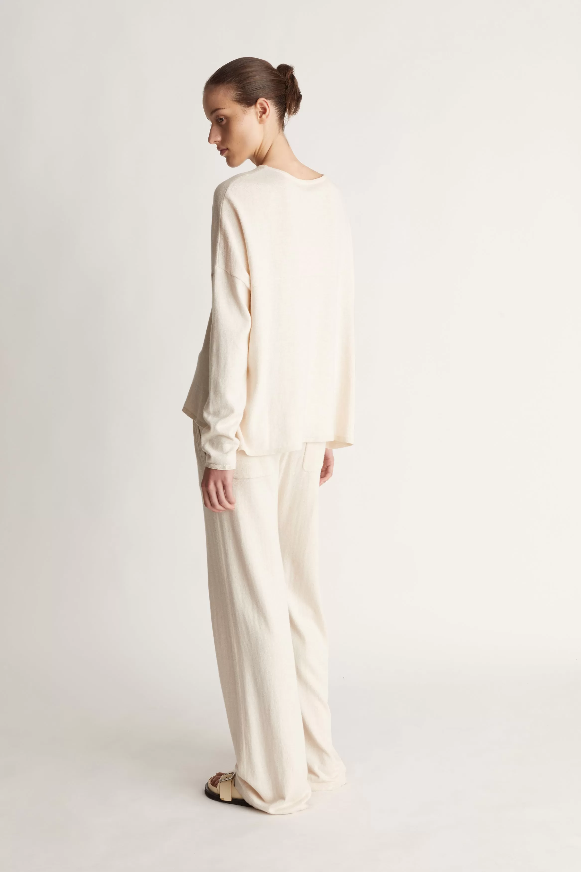 Cotton Cashmere LS Boxy Knit