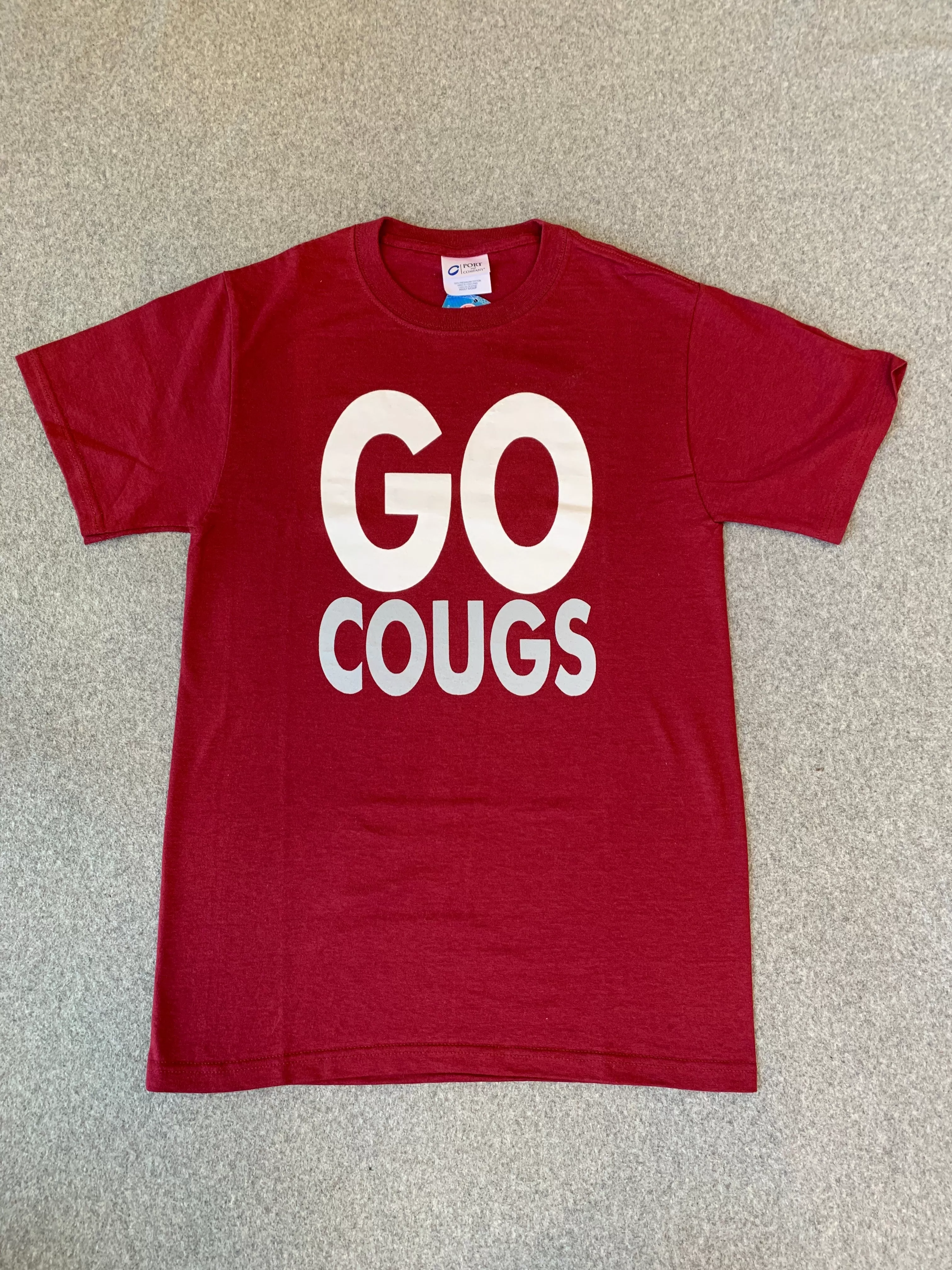 Crimson Unisex "GO Cougs" short sleeve Tee