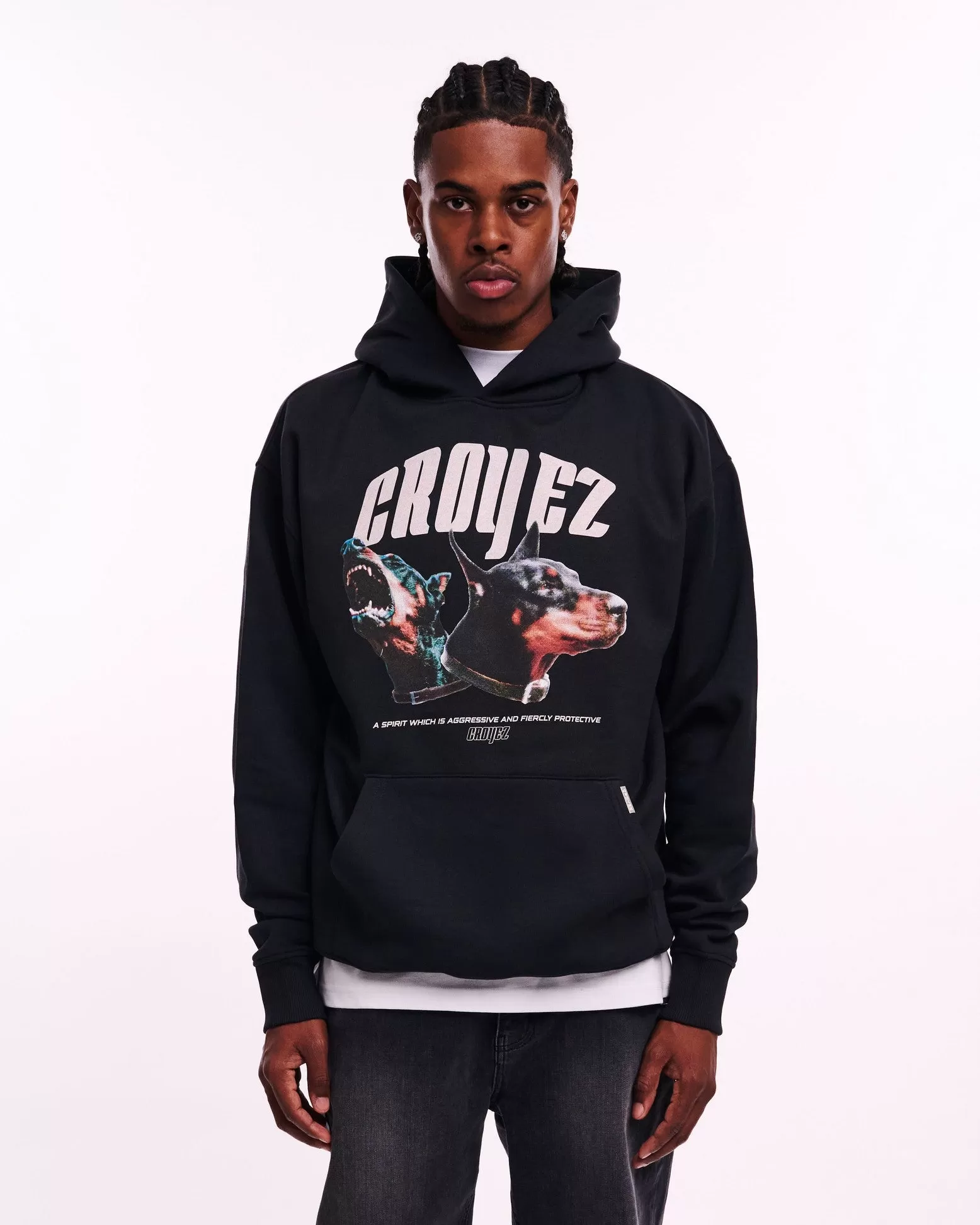 CROYEZ FIERCLY PROTECTIVE HOODIE - BLACK