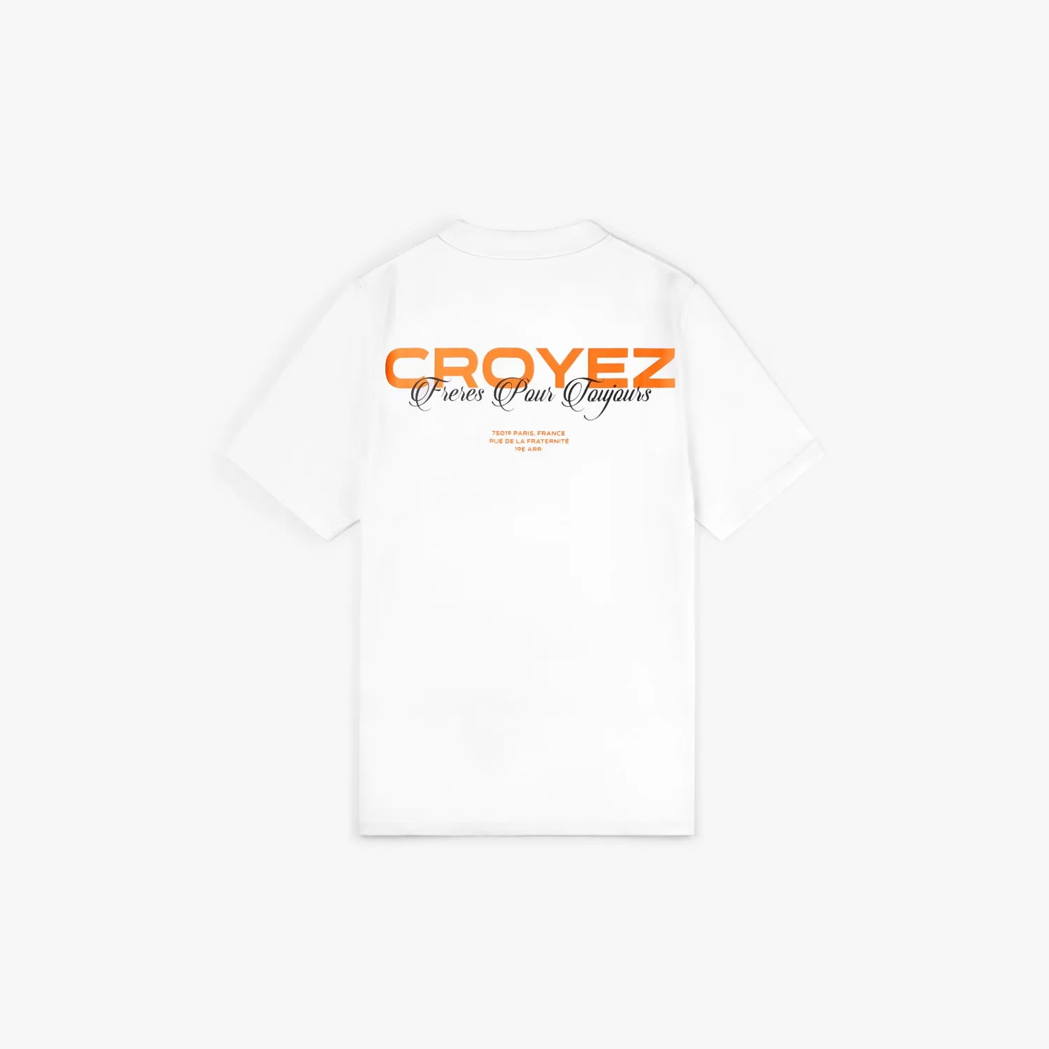 Croyez Frères T-Shirt | White/Orange