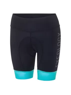 Cycology Women's Cycling Shorts Black/Aqua