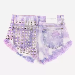 Dangers Love Clouds Studded Vintage Shorts