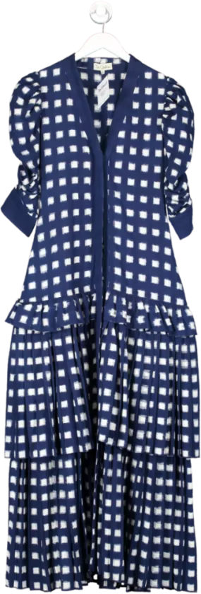 DE CASTRO Blue Lapiz Lazuli Dress UK M