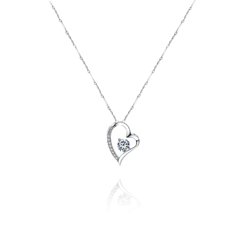 Dedicated to my family Diamond Heart necklace for Christmas, Valentine's Day, Mother's Day gifts