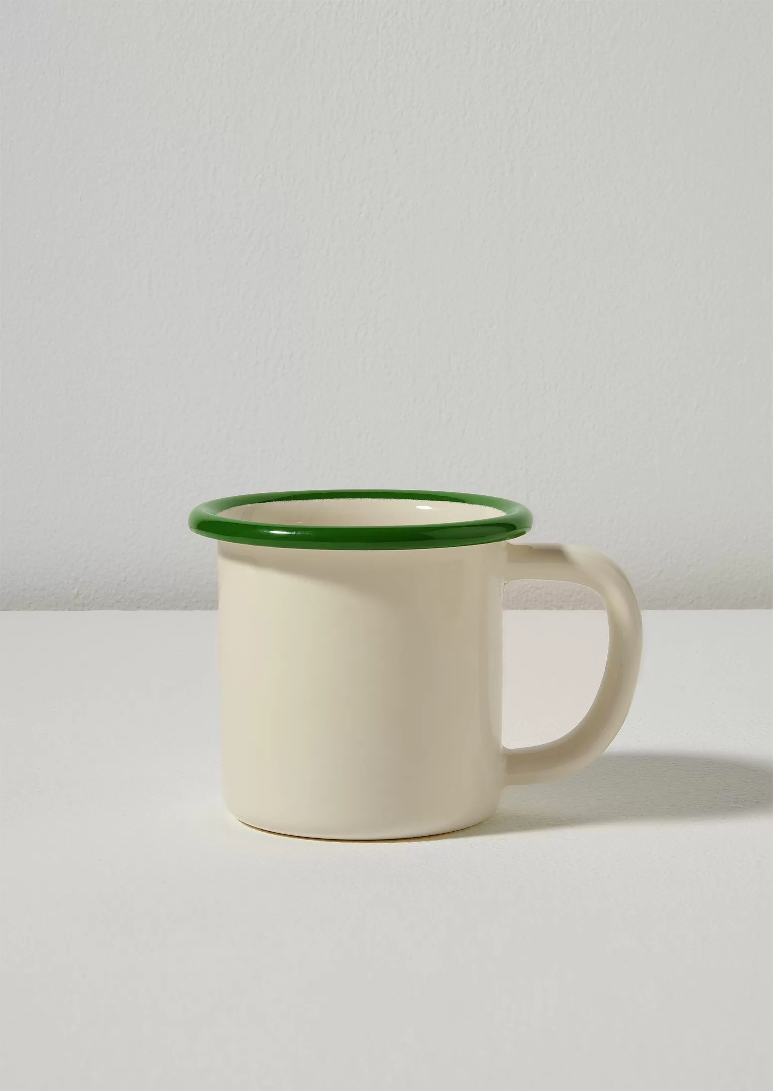 Enamel Mug | Cream/Leaf